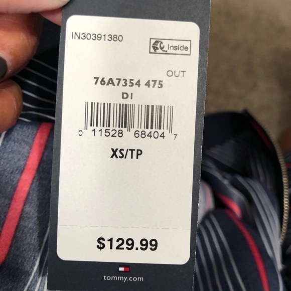 🆕Tommy Hilfiger Striped Jumpsuit Size XS - Picture 5 of 11